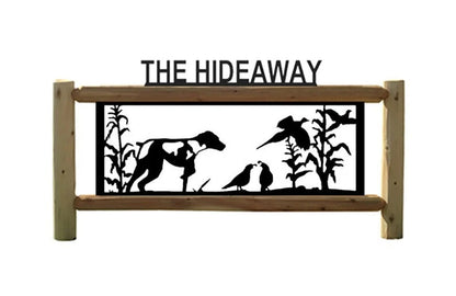 Personalized German Shorthair Quail and Pheasant Hunting Lawn Sign