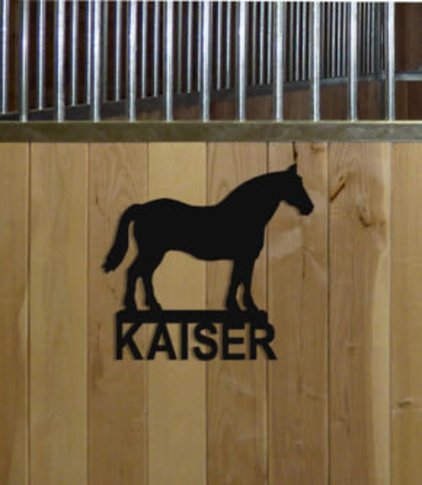 Personalized Draft Horse Stall Sign and Wall Hangings