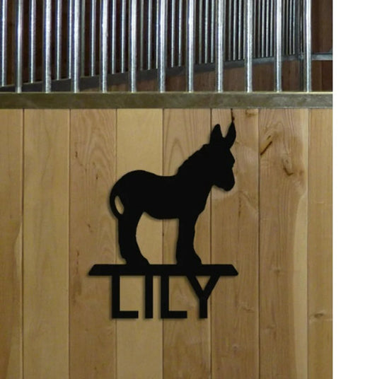 Personalized Donkey Stall Sign and Wall Hangings