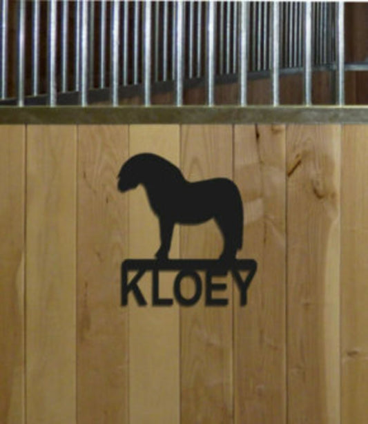 Personalized Mini Horse Stall Sign and Wall Hangings