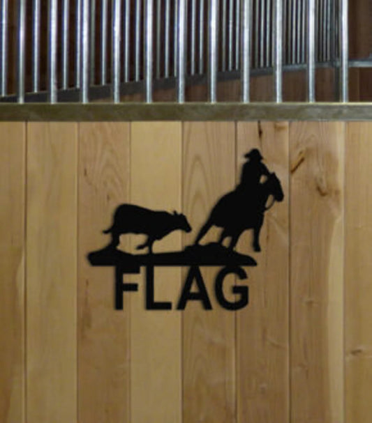 Personalized Cutting Horse Stall Sign and Wall Hangings