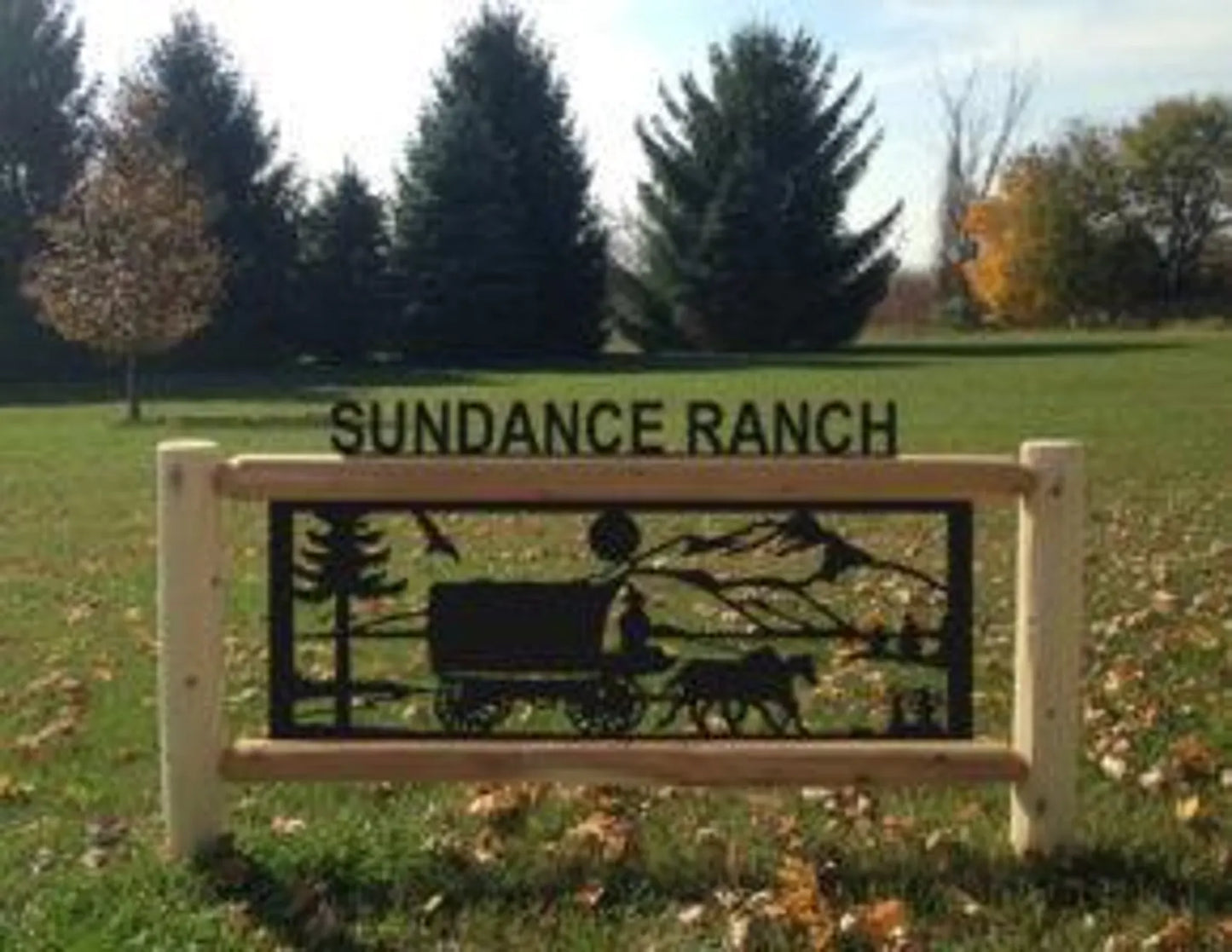 Personalized Horse Cedar Log Outdoor Sign Decor