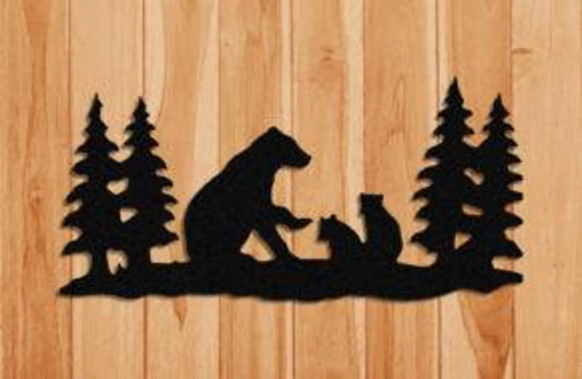 Bear Wall Hanging Signs Indoor or Outdoor Decor