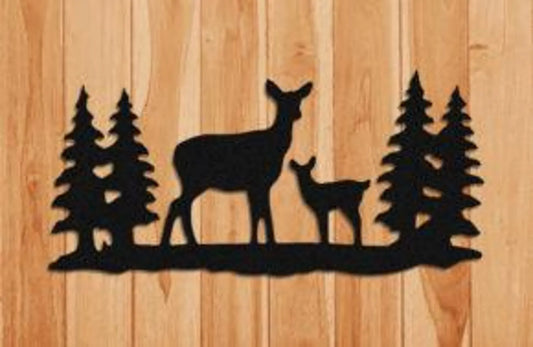 Deer Wall Hanging Signs Indoor or Outdoor Decor