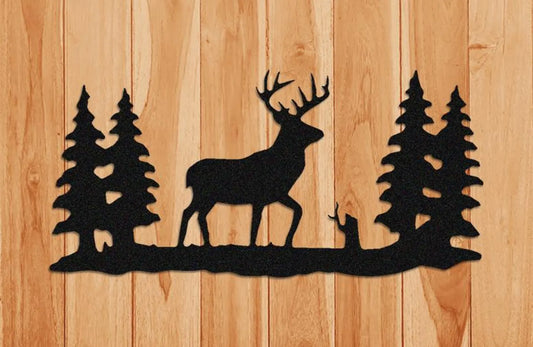 Deer Wall Hanging Signs Indoor or Outdoor Decor