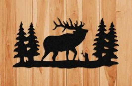 Elk Wall Hanging Signs Indoor or Outdoor Decor