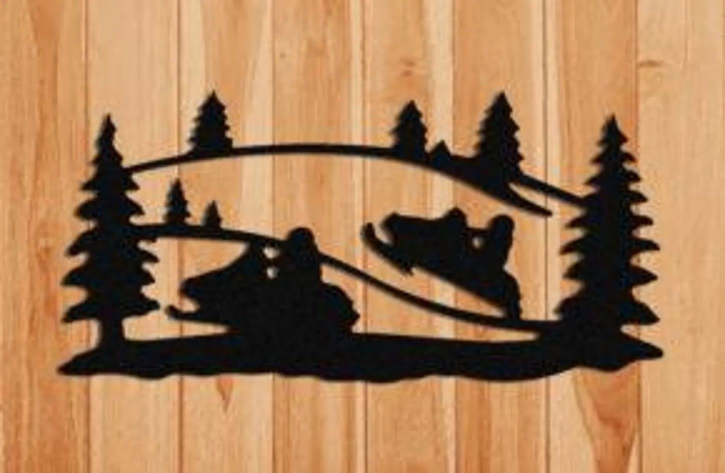 Snowmobile Wall Hanging Signs Indoor or Outdoor Decor